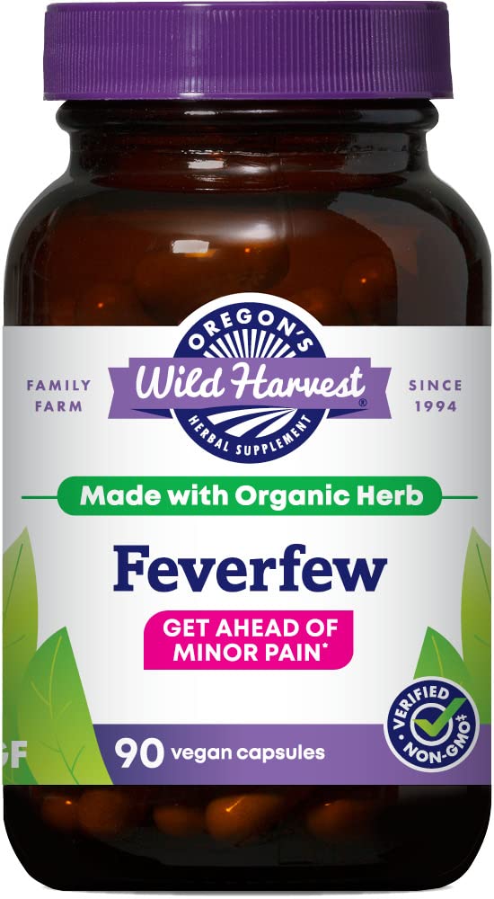 La cosecha silvestre de Oregon Feverfew (F.D.), Suplementos Hídricos Orgánicos, 90 Conde