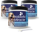 NUSENTIA Probiotic Miracle for Dogs and Cats (3 Bundle) Save $13. Eliminate Diarrhea, Constipation, Loose Stool, Yeast and More. Made in USA. GMP Certified