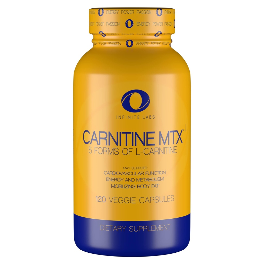 Laboratorios Infinitos L Carnitine 1000mg MTX - Amino Acid Blend of Carnitine Fumarate, L-Carnitine L-Tartrate, Acetyl L-Carnitine, L-Carnitine HCL, L-Carnitine Base 120 Veggie Capsules.