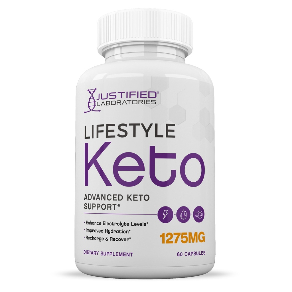 Píldoras Keto de estilo de vida 1275MG Nuevas &amp; mejoradas Fórmula Contiene Apple vinagre virgen extra aceite de oliva Polvo verde hoja 60 cápsulas