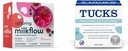 UpSpring Milkflow Electrolyte Breastfeeding Suplemento Bebida Mezcla con Fenugreek ← Berry Flavor ← 16 Bebidas Mezclas + TUCKS Enfriamiento Medicado, 100 Cuenta
