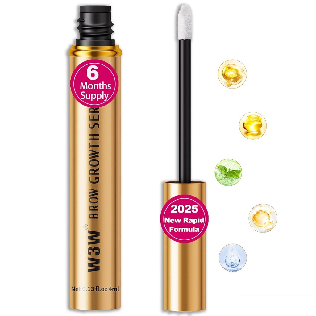 Crecimiento de la ceja Suero,2025 Actualizado, Rapid Eyebrow Growth Serum for Stronger,Healthier Eyebrows(Upgraded Brow Surem)