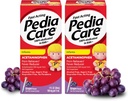 Suspensión Oral de Acetaminofeno Suspensión Líquida, Aceleración del Dolor de la Infantería/Reductor Fever con Syringe Fácil de Usar, Alcohol Cero o Aspirina o Ibuprofeno, Sabor de la uva, 1 fl oz (2 Pack)