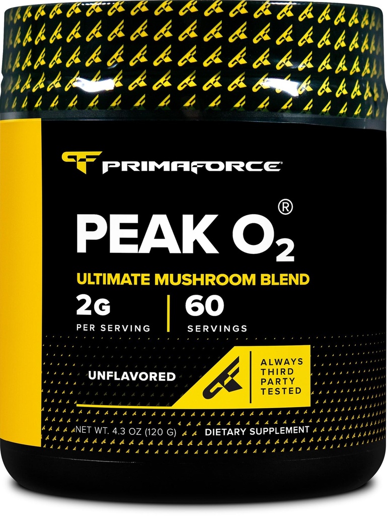 PrimaForce Peak O2 Workout Suplemento, 120 Grams - Propietario Blend, No GMO, Vegan y Gluten Gratis