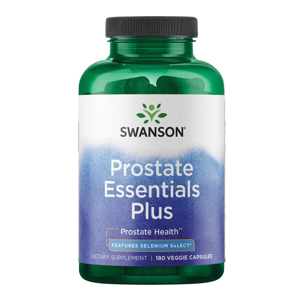 Swanson Prostate Plus - Suplemento natural para los hombres que promueven la salud del tracto urinario Flujo 'ю' Frecuencia - Apoyo a la salud general de la próstata - (180 cápsulas vegetales)