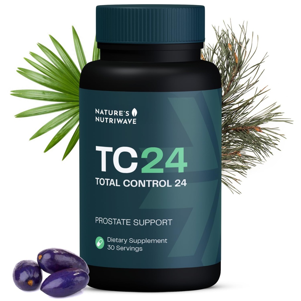 TC24 - Natural Supplement with Myrciaria Jaboticab, Lipophytol, Pygeum Africanum Extract & Boron | Non-GMO, Stimulant-Free, Easy-to-Take | Made in USA, GMP-Certified | 60 Capsules, 1 Month Supply