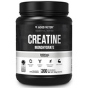 Funda de Monohidrato de Creatina Jacked Factory 1000g - 5g Suplemento diario de Creatina para Hombres y Mujeres, Vegan-Friendly, Terceros Tested - 200 Servings, Desflavored