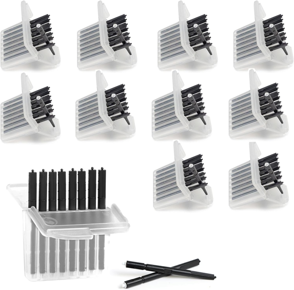 (80 Pcs) Cerustop Wax Guard Filters for Hearing Aids Supplies for Phonak, Hearing Aid Wax Filters Resound, Widex and Unitron, Hearing Aids Replacement Parts Cleaning Kit Accessories Tool(10 Packs)