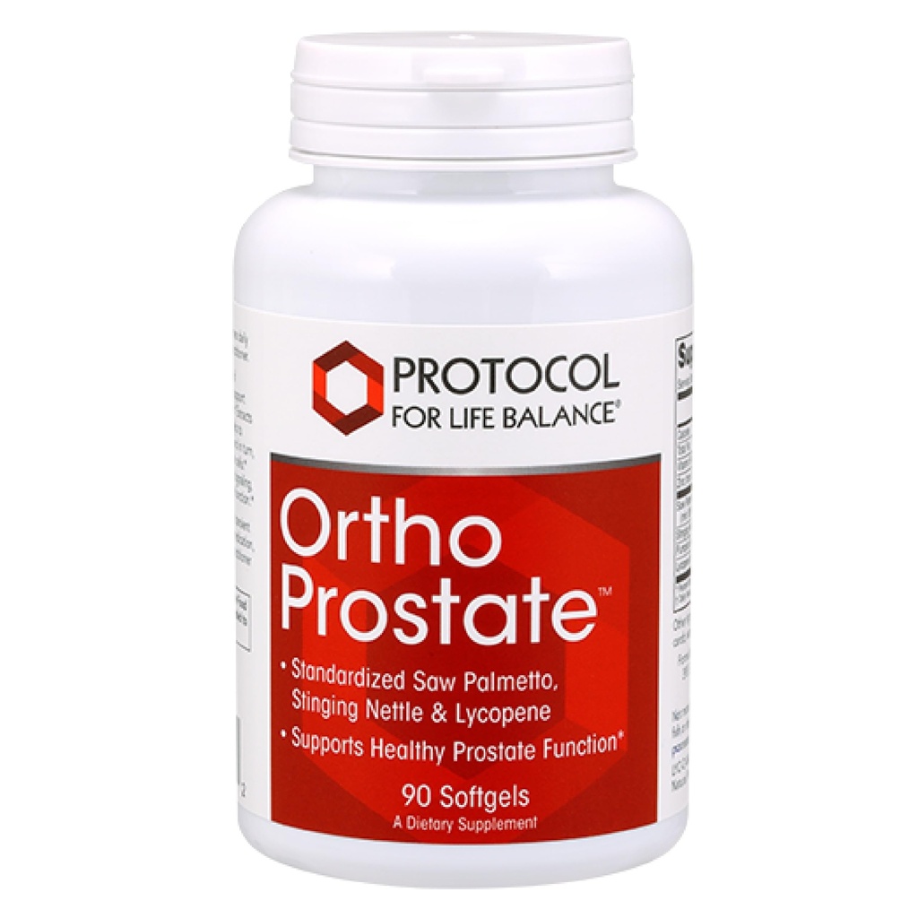 Protocolo Ortho Prostata - Suplemento de salud de la próstata de los hombres* - con extracto Saw Palmetto, Extracto de hervidor Stinging & Zinc Gluconate - 90 Softgels