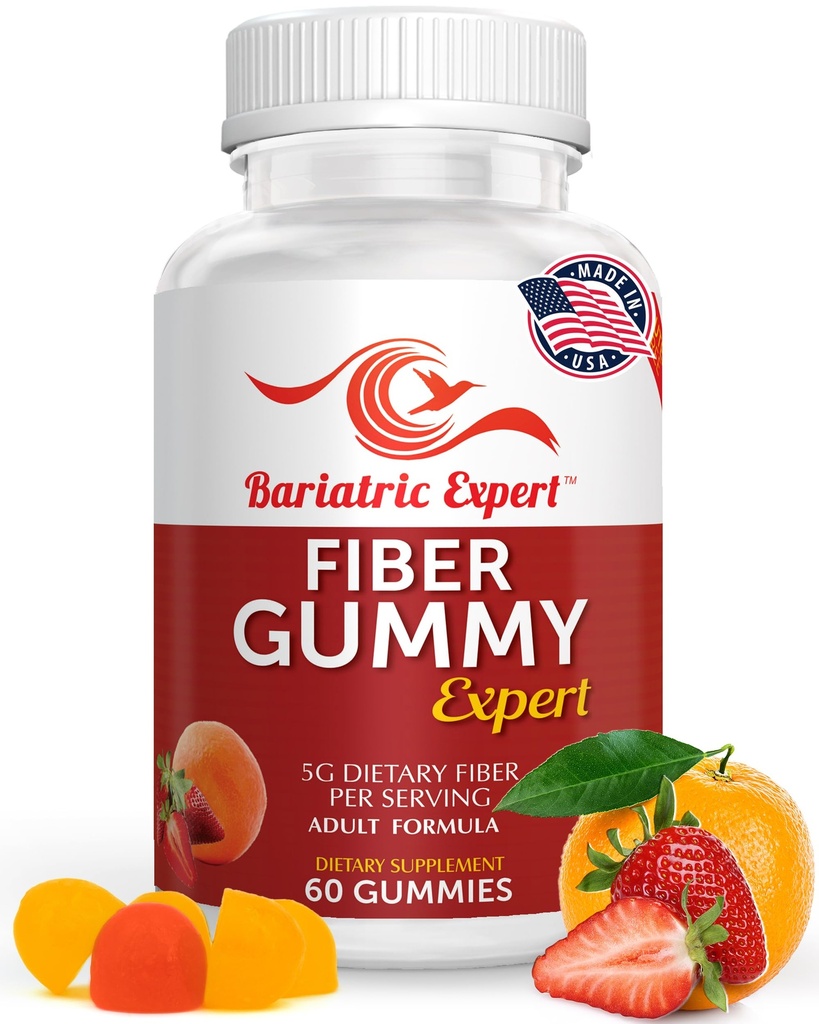 Bariatric Expert Fiber Vitamin – Fast-Melting Dietary Supplement for Adults Post Bariatric Surgery, 60 Count