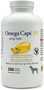 Consejos para perros medianos y grandes de alta potencia EPA y DHA Maximum Bioavailability Fish Oil Suplemento Vet Formulated Made in USA Skin Coat Joint and Heart Health 250 Capsules