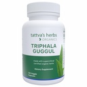 Tattva's Herbs Triphala Guggul Herbal Suplemento, Ayurveda Herbal Suplementos, Digestive Health and Support, Organic Triphala Capsules, 120 Conde, 25 Años de Servicio Premium