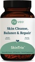 ruda SkinTrio - Suplemento Neem con extracto de Neem orgánico &amp; Amla, piel &amp; microbioma Suplemento de apoyo - 60 cápsulas vegetarianas (1 Conde)