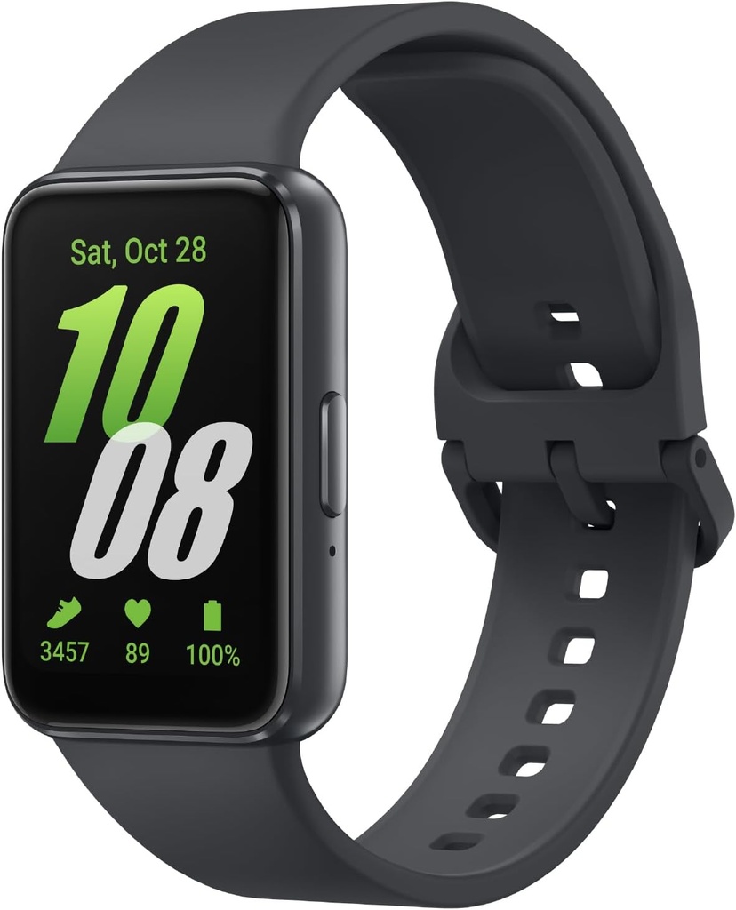 SAMSUNG Galaxy Fit3, Health/Activity Fitness Tracker, Smartwatch para Android, 13 Day Battery, Sleep/Snore Tracking, Heart Rate, 2025, Dark Gray [versión de EE.UU., Exclusiva, 2Yr Garantía]