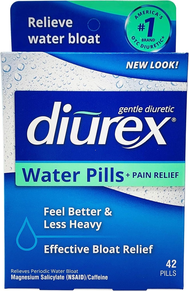Diurex Water Pills, 42 Count Pills (Pack of 3)