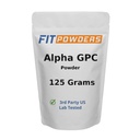 Alfa-GPC Powder 125 gramos, no-GMO Alpha GPC Suplemento Polvo de Choline, Vegan, Terceros Tested, Pre-Workout, Memoria y Focus, con Scoop