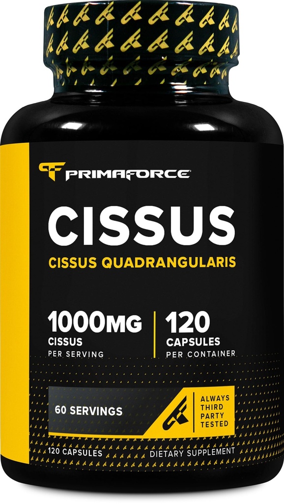 Primaforce Cissus Quadrangularis Extract, 120 Capsules, 1000mg por Serving - Gluten Free, Non-GMO