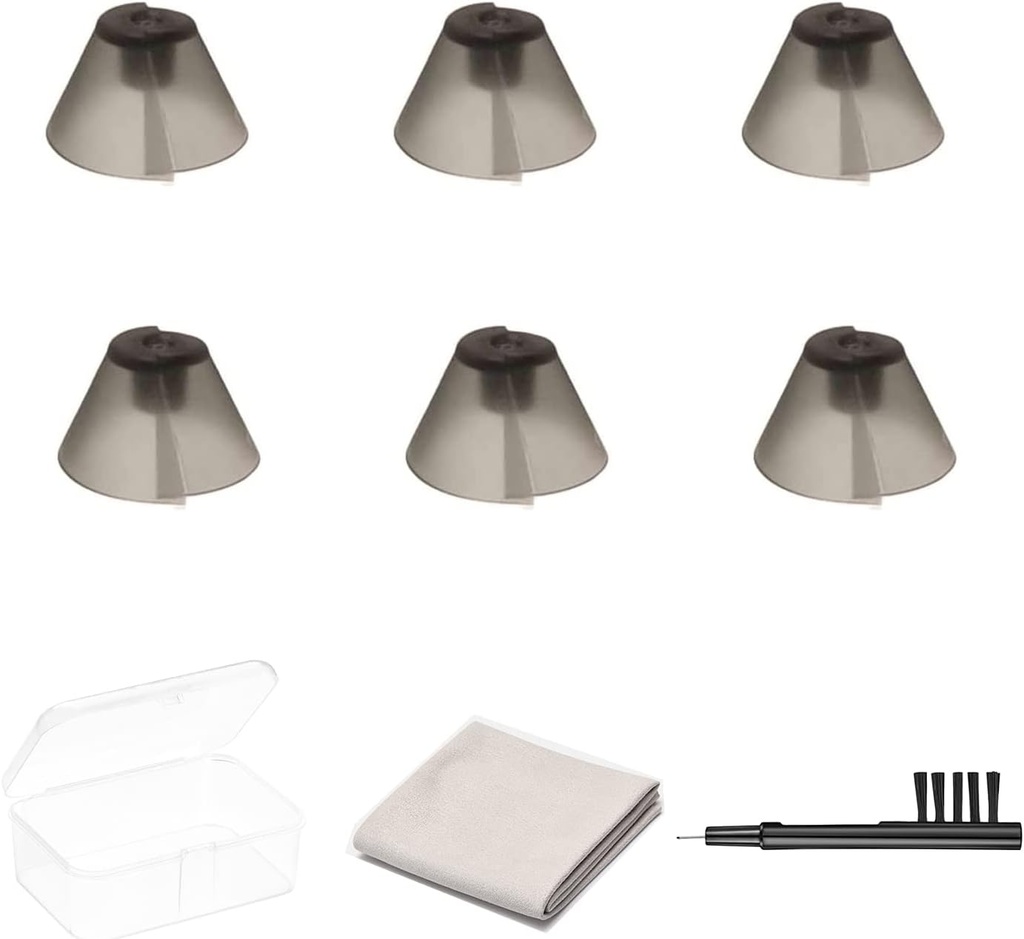 6 Cuentas GN Resound Seguro Fit Hearing Aid Domes for Standard Receiver BTE Hearing Amplifier Ear Tips Domes