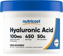 Nutricost Hyaluronic Acid Powder 50 Grams - Water Soluble, Fine Powder, Gluten Free, Non-GMO