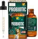 Probióticos para gatos – Probióticos de gato líquido con enzimas digestivas para gas, ruborización, diarrea y estómagos activos – gotas fáciles de mezcla – 2 oz