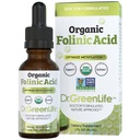 Dr. Green Mom USDA Organic Folinic Acid Drops - 500 mcg per Drop | Methylation Support B9 Supplements for Kids & Adults | Supports Neurological Function, Nervous System Health & DNA Synthesis