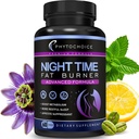Night Time Fat Burner - Píldoras de dieta de pérdida de peso con Magnesium Melatonin CLA L-Carnitina que trabajan en la noche, Appetite Suppressant, Carb Blocker, Nighttime Metabolism Booster para Mujeres y Hombres 60 Caps.