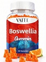 VAITE Boswellia Serrata Gummies 1200mg - Frankincenso indio Extracto con ácido boswellic, Suplemento de base vegetal, Fórmula de Salud de Apoyo Conjunto, Fórmula de Salud No GMO, Libre de Azúcar, 60 Chewables