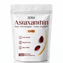 Zeria Astaxanthin 12mg, Microalgas Naturales Suplementos Antioxidantes, Ayuda a proteger las células de estrés oxidativo, Firmeza de la piel y elasticidad, promueve la piel sana y los ojos, 150 Softgels