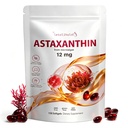 Astaxanthin 12mg, 150 Softgels - 5 meses de suministro, suplementos de astaxanthin provenientes de microalgas frescas, no transgénicos, sin gluten, fácil de absorber