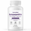 Nutrawell Astaxanthin - Daily Antioxidant Wellness Suplemento con naturalmente Fuente limpia de Astaxanthin para el estilo de vida activo de adultos Fácil de tomar cápsulas - 90 Softgels (1)