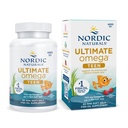 Nordic Naturals Ultimate Omega 2X Adolescente, Fresa - 60 Mini Soft Gels - 1120 mg Total Omega-3 con EPA &amp; DHA - Brain Health, Positive Mood, Social Development, Learning - Non-GMO - 30 Servimientos