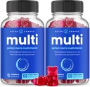 NutraChamps Multivitamin for Men, 240 Count, Vitamins A, B, C, D, E, Biotin, Zinc, Mens Gummy Multivitamins Supplement, Chewable Daily Multi Gummy Vitamins for Men (Pack of 2)