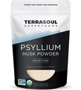 Terrasoul Superfoods Orgánica Psyllium Husk Powder, 1 Lb - Superfine Texture  99% Purity  durable Perfect for Gluten-Free Baking ← No Purple Breads