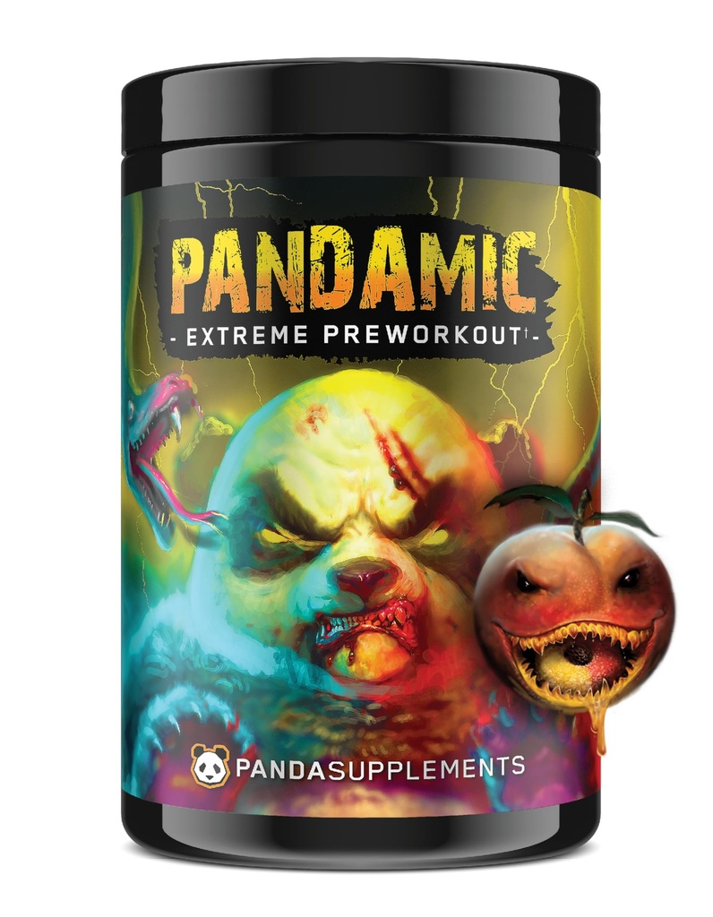 Underground Bio Labs™ Panda Supps - Pandamic Extreme Pre-Workout V2: Focus, Pump and Energy for Men and Women (25 Servings)(Peach Gummy Rings)