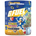 G Fuel Sonic 2.0 Power Drink Powder, Pre Workout Caffeine Mix for Gaming, Sugar Free Focus Amino, Vitamina + Antioxidantes, 9.8oz (Peach Ring Candy, 40 Servings)