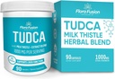 Flora Fusion Dr. Miller's TUDCA with Milk Thistle Extract, 1000mg per Serving, Liver and Gallbladder Cleanse Supplement, Supports Liver Function, 90 Capsules (45-Day Supply)