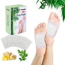 100PCS Natural Bamboo Vinegar Foot Pads Foot and Body Care | Deep Cleansing Foot Paches for Stress Relief, Better Sleep Suitable for Travel or Home Use