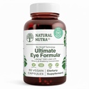 Natural Nutra Ultimate Eye Health Supplement - Bilberry & Blueberry Extract Blend for Day and Night Vision Support, Promotes Color Perception & Eye Clarity - Non-GMO, Gluten-Free, Vegan - 60 Capsules