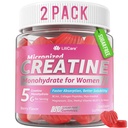 Creatine for Women Gummies, Micronized Creatine Monohydrate + Myo-Inositol, Collagen Peptides, BCAAs, Hyaluronic Acid, Vitamin B6 B12, Zinc for Enërgy, Föcus, Hörmonal Balance, Sugar Free, 120 Counts