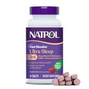 Natrol Ultra Sleep 3-in-1 100% Ayuda para el sueño libre de drogas Blend with Melatonin, GABA " Botanicals, Suplemento dietético, Formando no-ábito, 30 Tablas rápidas de consolación
