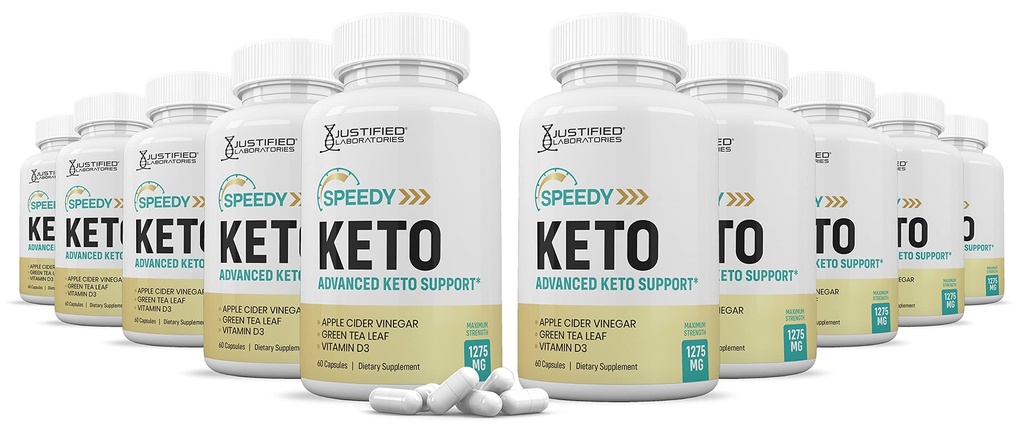 Laboratorios Justificados (10 Pack) Lápidas Keto ACV 1275MG Formulado con Apple Cider Vinegar Keto Support Blend Alternativa a Gummies 600 cápsulas