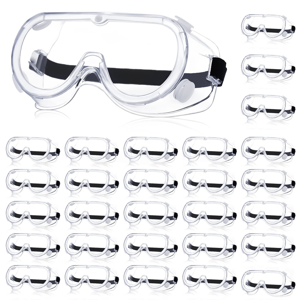 Yunsailing Protective Safety Goggles Lab Over Glasses Clear Anti Fog Eye Protection Goggles for Men Women
