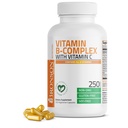 Complejo Bronson Vitamina B con Vitamina C - Salud Inmune, Apoyo Energético & Nervous System Support - Non-GMO, 250 cápsulas vegetarianas
