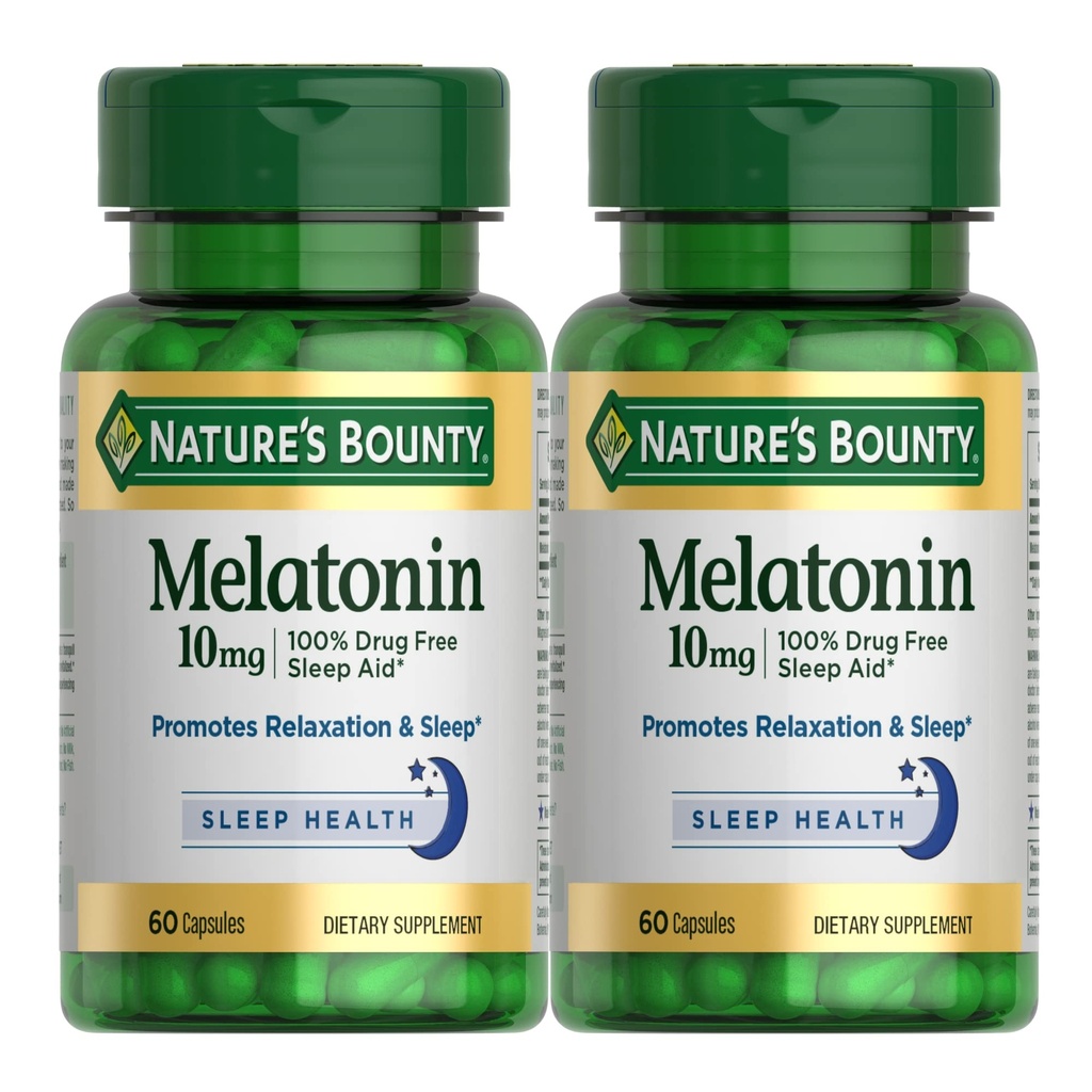 Melatonina por la recompensa de la naturaleza, 60 Cuenta (Pack of 2)