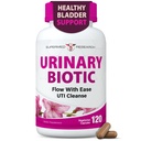 UTI Supplement – Bladder & Urinary Tract Health for Women with D-Mannose, Cranberry, Uva Ursi, Olive Leaf, Marshmallow Root and Oregano – Non-GMO Vegan UTI Pills (120 Capsules)