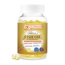 Spoonful Mini Omega 3 Fish Oil, iFOS Certified, 1290 mg Per Serving, 300 Softgels Pearls, Small Size Easy to Swallow Capsules, Made in USA