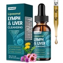 Liposomal Lymphatic Drainage Drops - 21 in 1 Liver Cleanse Detox & Repair with Milk Thistle, Echinacea, Burdock Root, Liposomal Glutathione, Vitamin Complex ''Lymph-Liver'' Gut & Metabolic Health