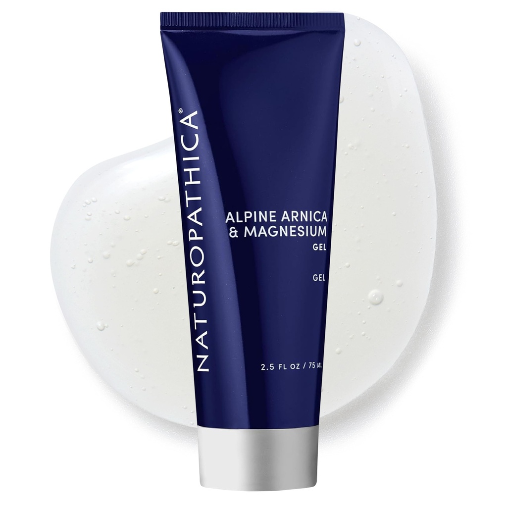 Naturopathica Alpine Arnica & Magnesium Gel, Cooling Massage Gel with Menthol for Muscle Discomfort and Relaxation, 2.5 fl oz