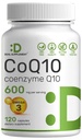 CoQ10 600mg, 120 Capsules – with Omega 3 Fatty Acid 100mg – Max Strength – Bioavailable Coenzyme Q10 Supplements – Heart, Energy, & Brain Health Antioxidant Support – Non-GMO