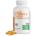 Complejo Bronson Vitamina B (Vitamin B1, B2, B3, B6, B9 - Folic Acid, B12), 100 Tablets